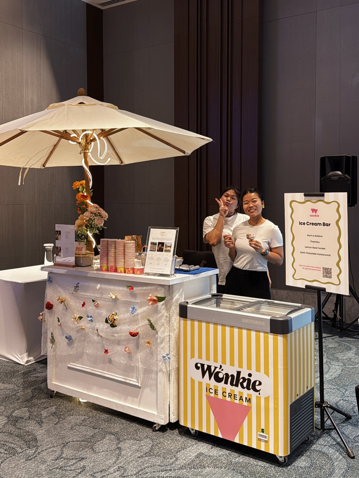 Wonkie ice cream bar at an event